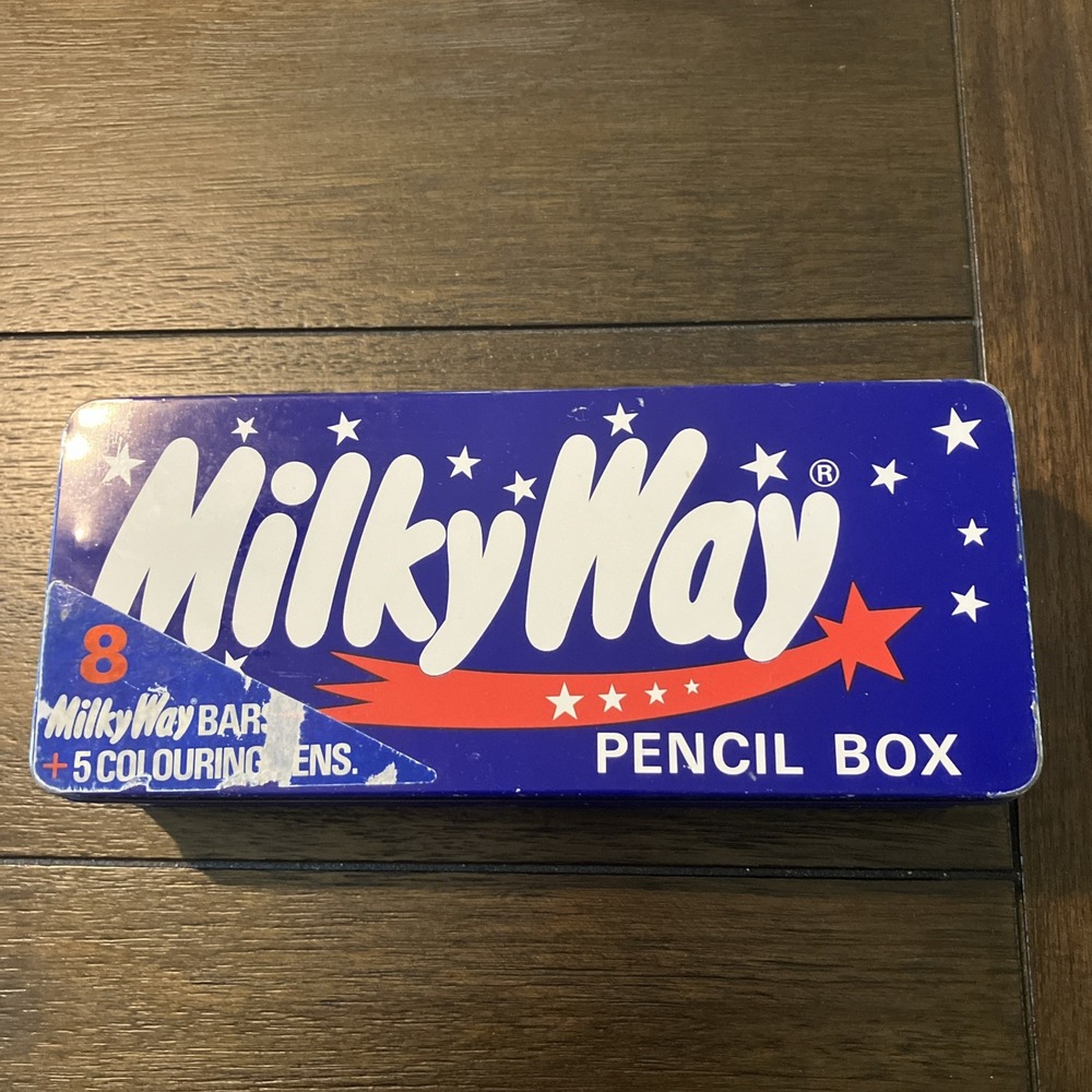 1990 Mars Milky Way Tin Pencil Box No Pencils Included